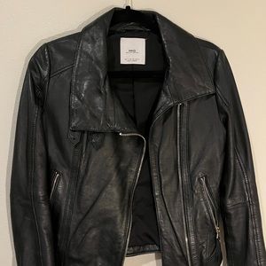 Motorcycle jacket genuine leather